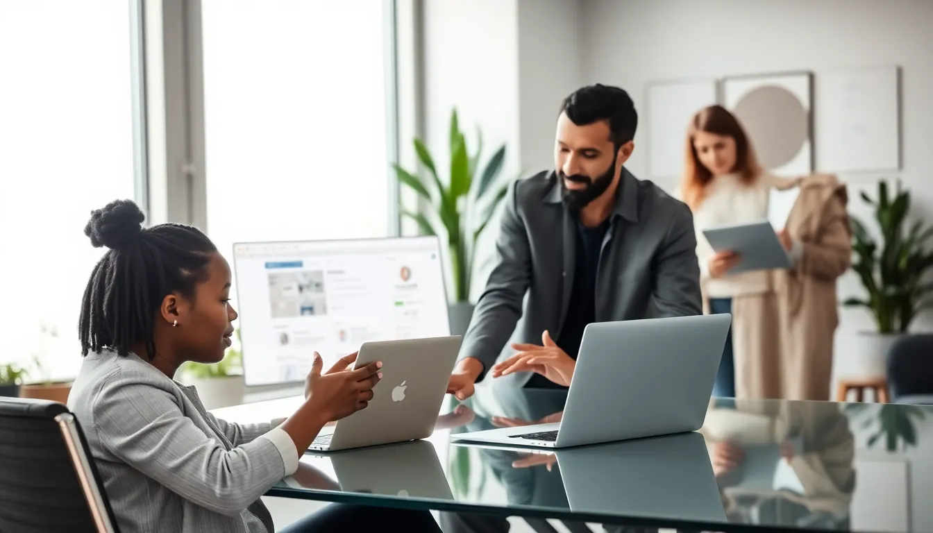 team in a modern office using the Elecktra23 platform.